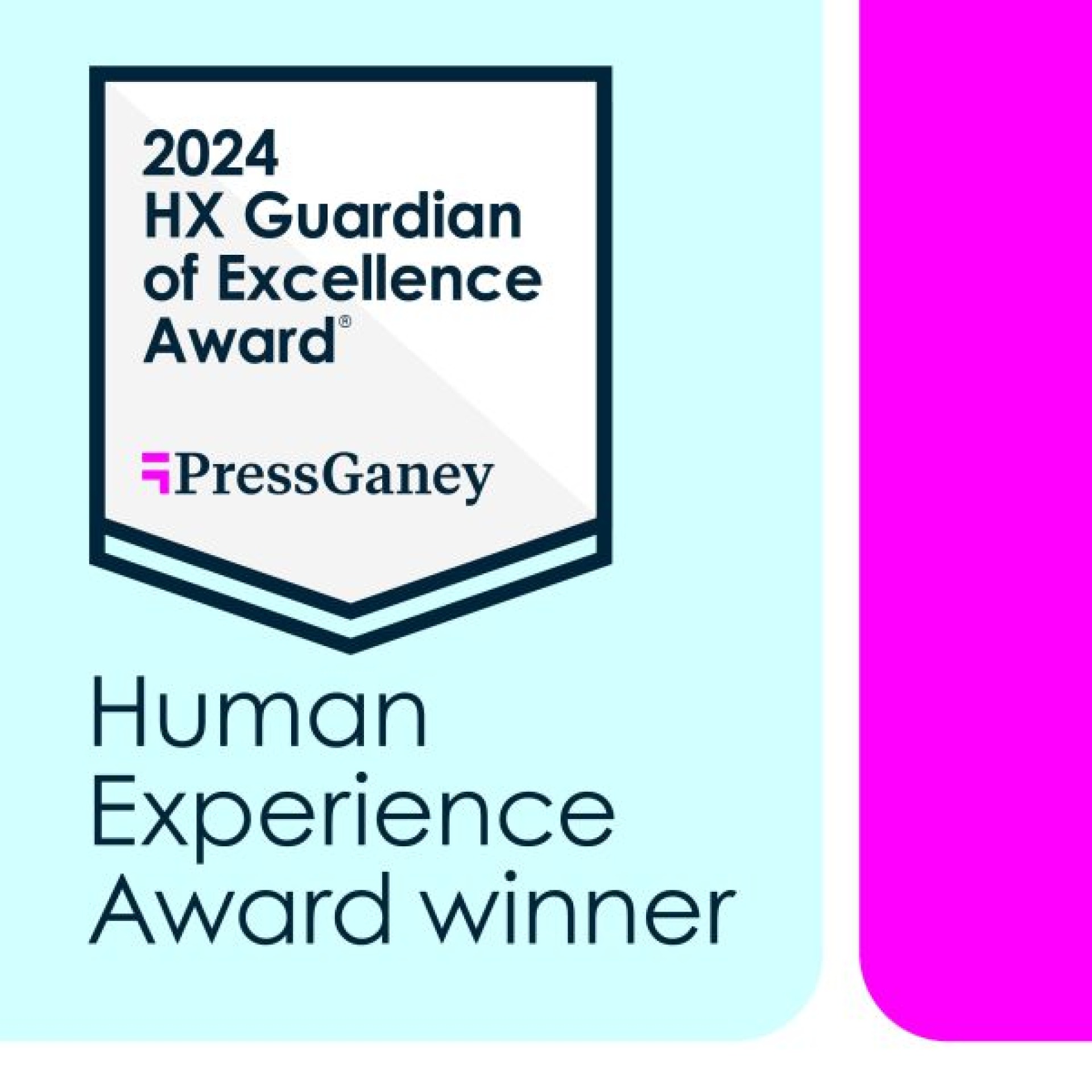 2024 HX Guardian of Excellence Award PressGaney Human Experience Award Winner